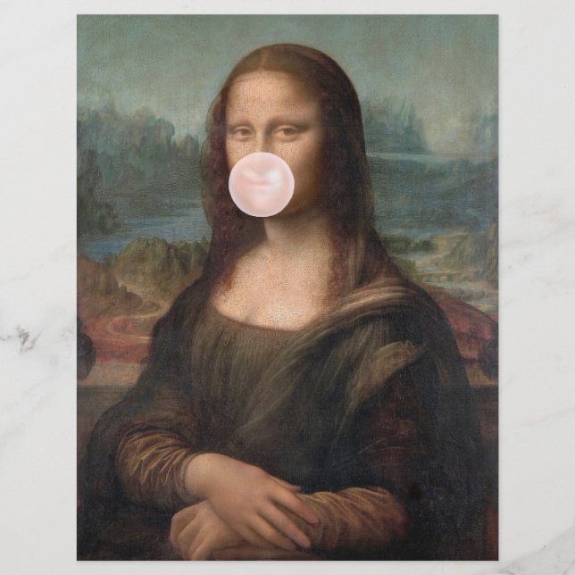 Mona Lisa Blown Pink Buble gomme (Devant)