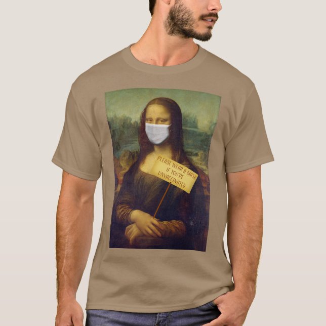 Mona Lisa dit S'il vous plaît porter un T-shirt Ma (Devant)