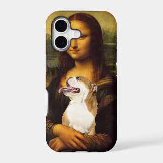 Mona Lisa et son coque iphone de chien de Taureau