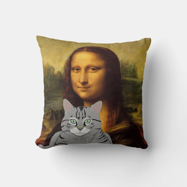 Mona Lisa et son coussin de chat (Recto)