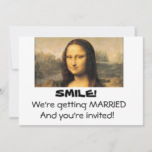 Mona Lisa, Faire-part de mariage 5x7