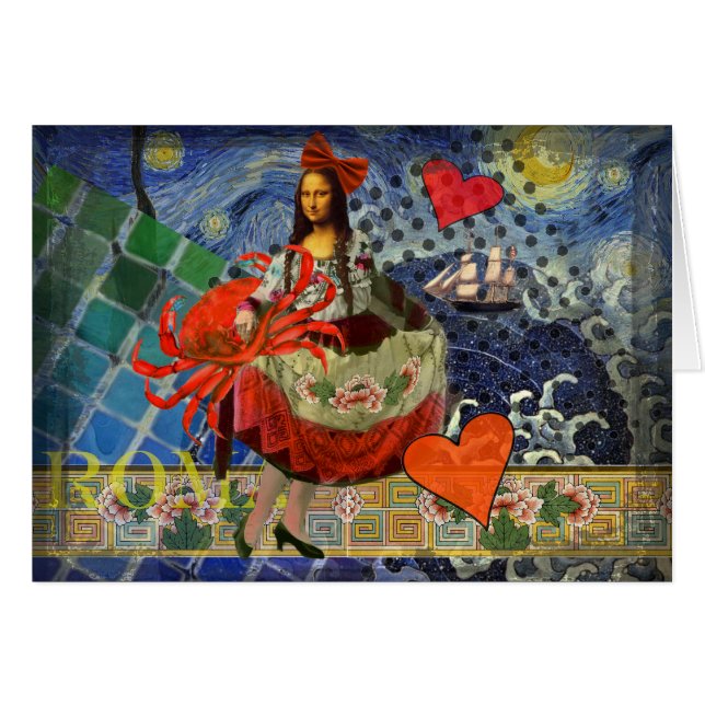 Mona Lisa Fun Zodiac Whimsical (Devant horizontal)