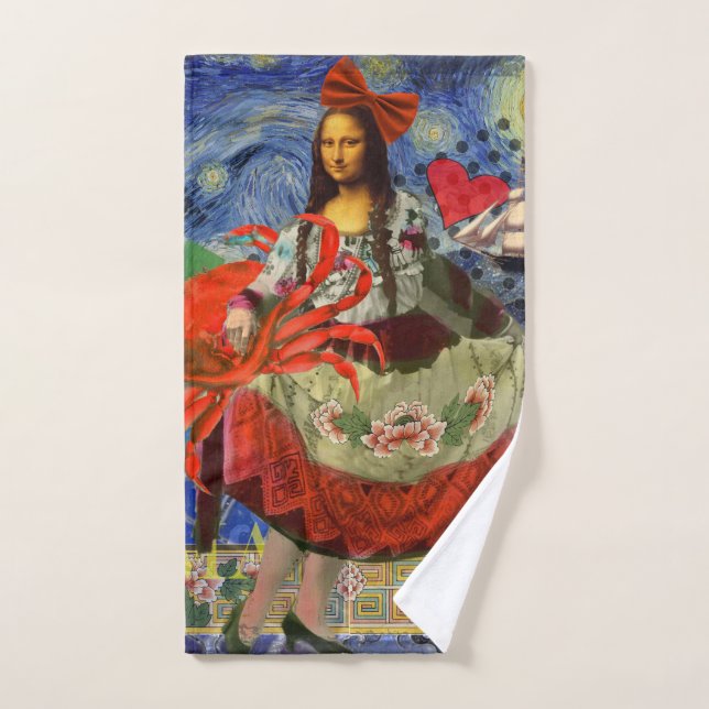 Mona Lisa Fun Zodiaque Fantaisiste  (Serviette à main)