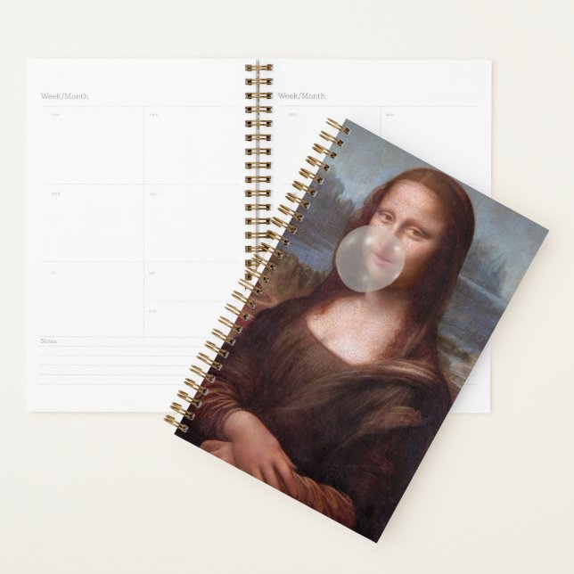 Mona Lisa souffle de bulle grise gomme (Devant avec enveloppe)
