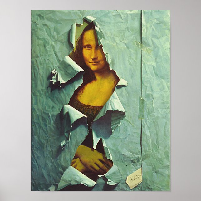 mona lisa stolen  poster from 14.95 (Devant)