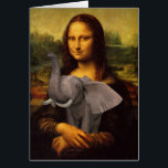 Mona Lisa With Elephant<br><div class="desc">annual elephant awareness day is on 3rd august - la gioconda joined the supporters</div>
