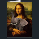 Mona Lisa With Elephant<br><div class="desc">annual elephant awareness day is on 3rd august - la gioconda joined the supporters</div>