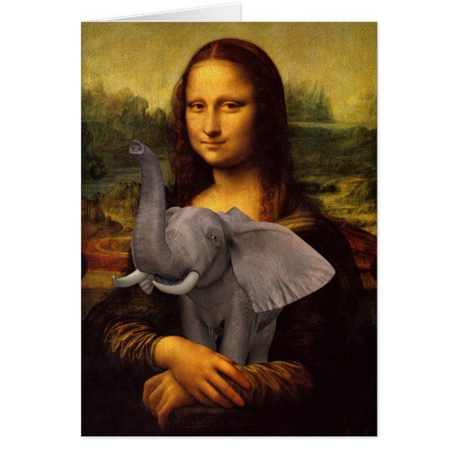 Mona Lisa With Elephant (Devant)