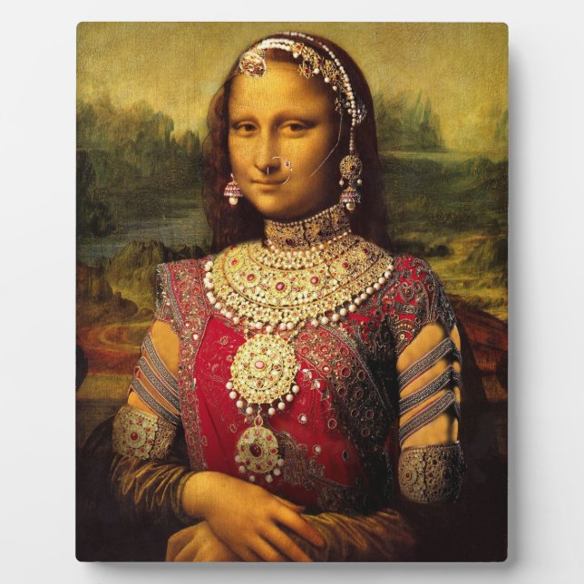 Monalisa royal indien - Plaque de table avec Easel (Devant)