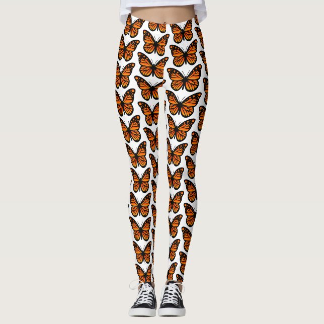 Monarch Butterfly Design - Leggings (Devant)