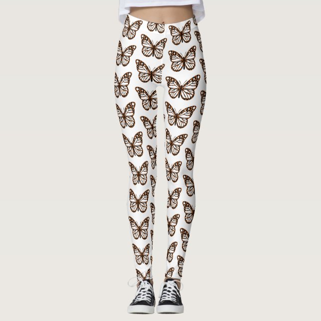 Monarch Butterfly Design - Leggings (Devant)
