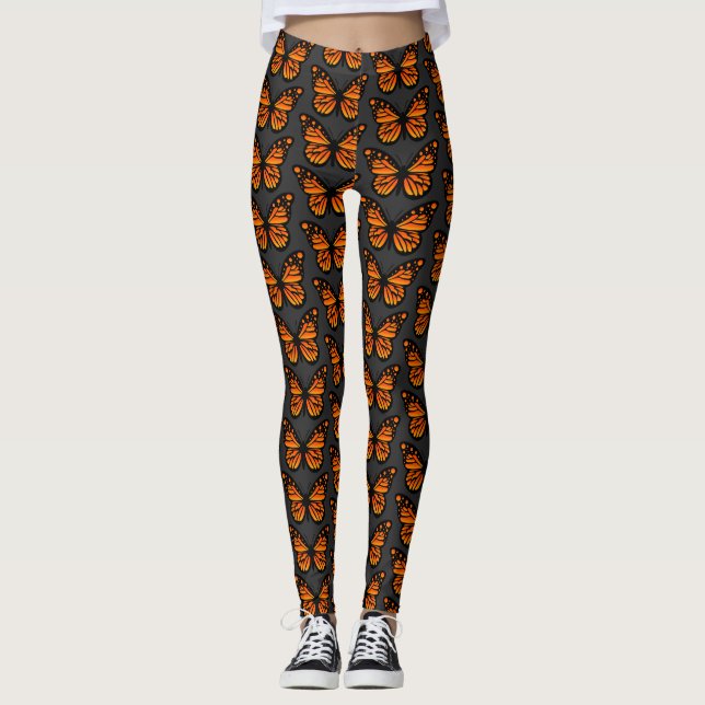 Monarch Butterfly Design - Leggings (Devant)