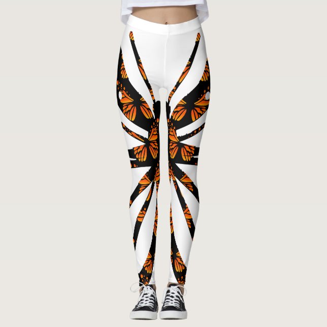 Monarch Butterfly Design - Leggings (Devant)