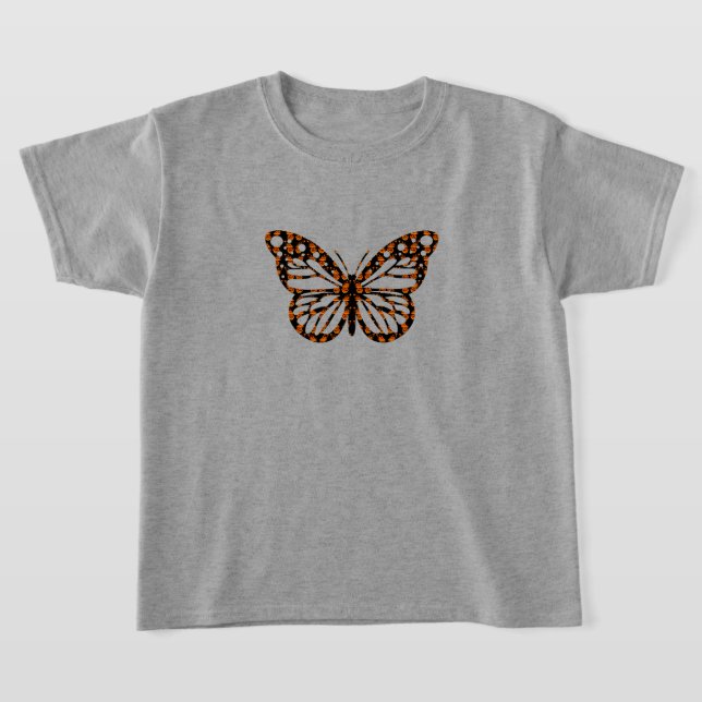 Monarch Butterfly Design - T-shirt de base pour fi (Poser)