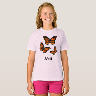Monarch Butterfly Design - T-shirt de base pour fi