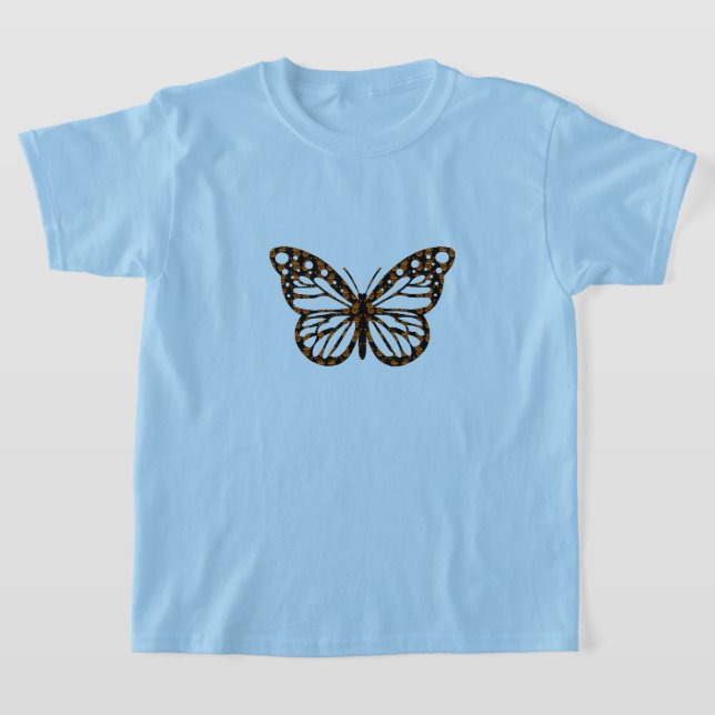 Monarch Butterfly Design - T-shirt de base pour fi (Poser)