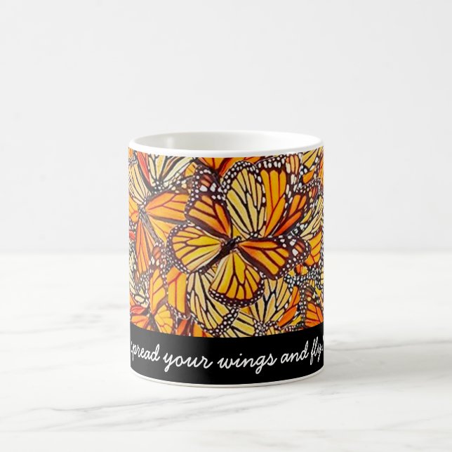 Monarch Butterfly Message Mug (Centre)