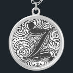 Monarchie "Z" Collier Pendentif Monogramme<br><div class="desc">Fancy Letter Police Monogram appelée Monarchia. Un texte de style vintage victorien. Customisez ceci avec votre illustration ou texte. Transférez cette conception à n'importe quel produit.</div>