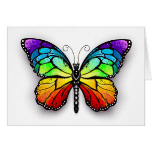 Monarque papillon arc-en-ciel