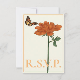 Monarque papillon Dahlia Marine Bleu QRC RSVP