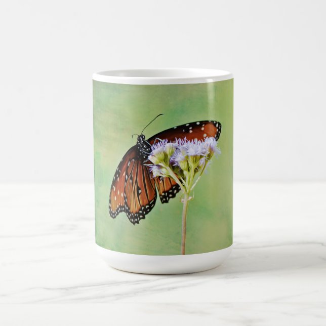 Monarque Papillon Nature Art Mug Cup (Centre)