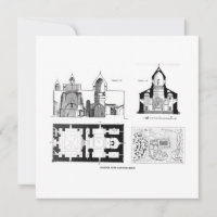 Monastère Saint Bartholomew étage et plan croisé