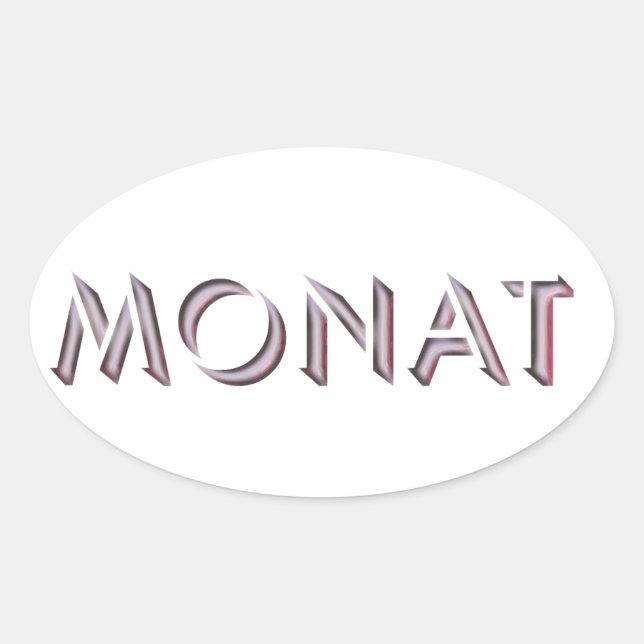 Monat autocollant (Devant)