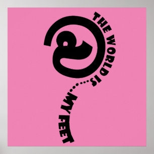 monde à mes pieds affiche joyeuse