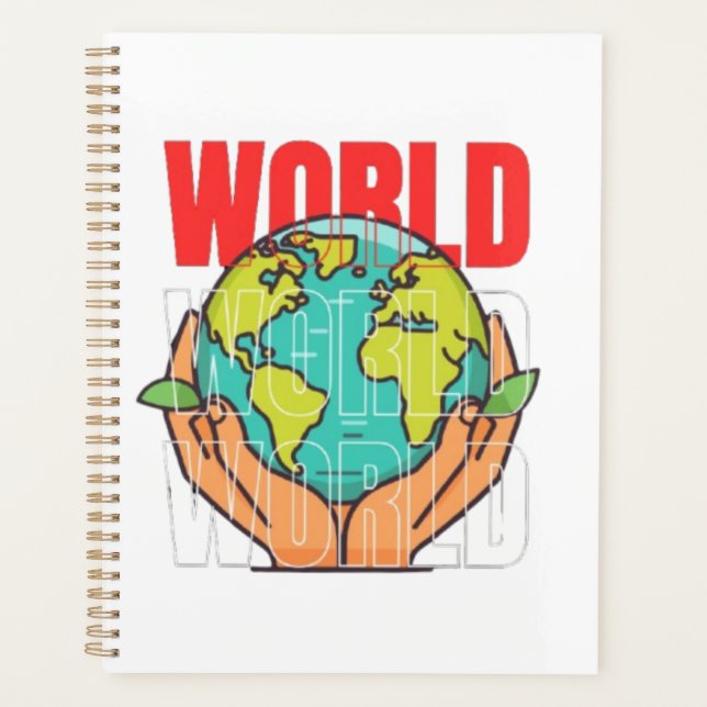 Monde – Conception de globe d'aventure de voyage (Devant)