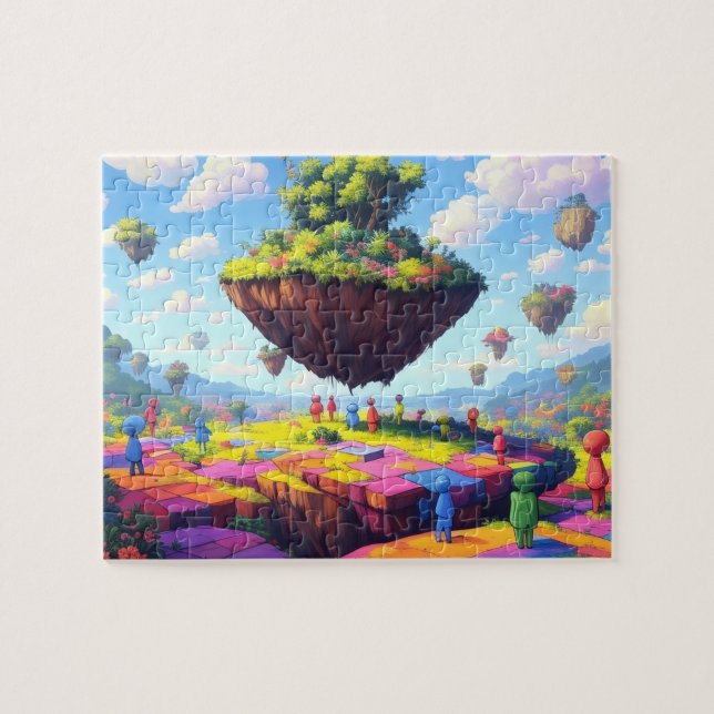 Monde damier, 8x10 po, Puzzle de 110 pièces (Horizontal)