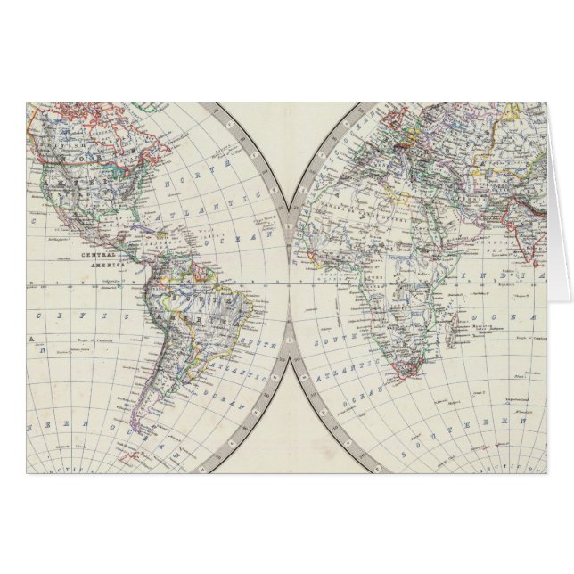 Monde en hémisphères (Devant horizontal)