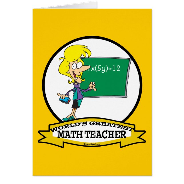 MONDE LA PLUS GRANDE MATHÉCAIRE ENSEIGNANTE DESSIN (Devant)
