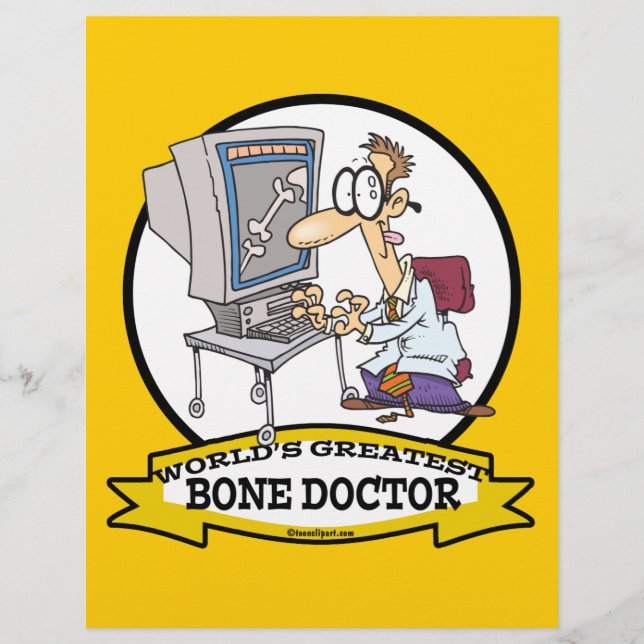 MONDE LE MEILLEUR MÉDECIN OS HOMMES CARTOON (Devant)