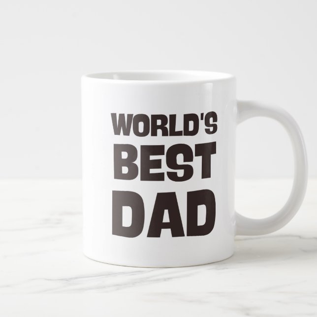 monde meilleur papa drôle papa mug (Droite)