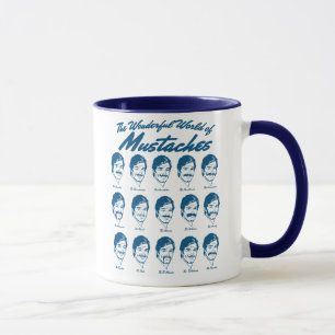 Monde merveilleux de tasse de moustaches
