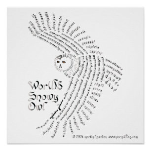 Monde Monde Poster de Chouette Neige