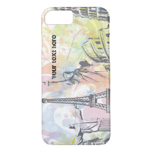 Monde monuments personnalisés iPhone 7 coque