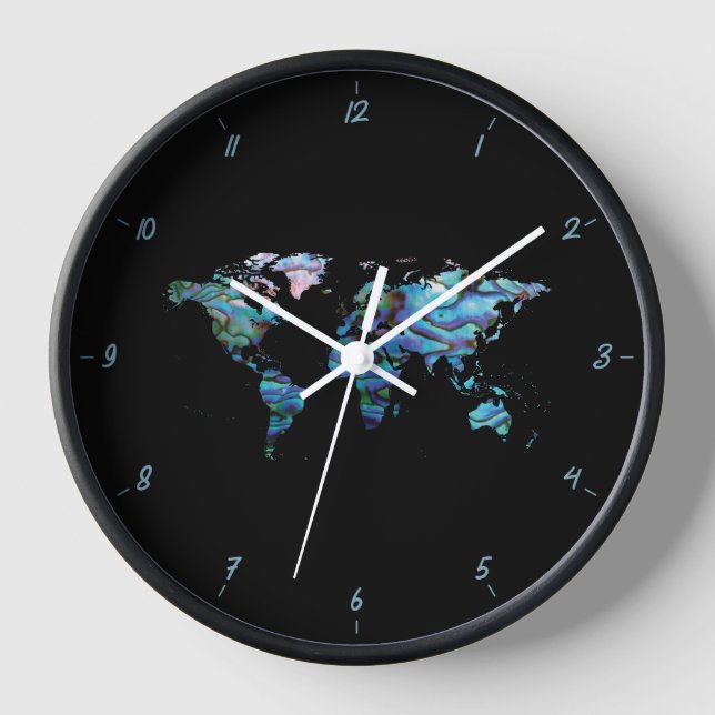 MONDE PAUA CARRÉ MUR HORLOGE (Recto)
