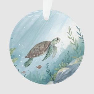 Monde sous-marin avec tortue