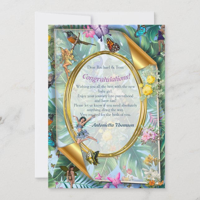 Monde Whimsical des fées et des oiseaux tropicaux (Devant)