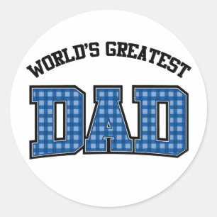Mondes les plus grands stickers papa mis