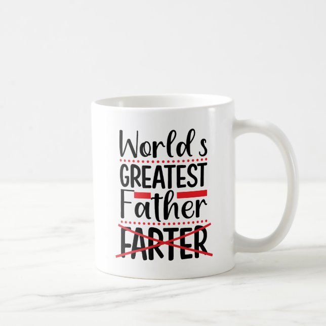 Mondes Meilleur Père Mug Cadeau Pour Papa (Droite)