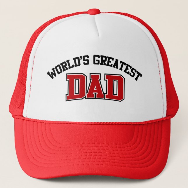 Mondes plus grand papa Casquette rouge (Devant)