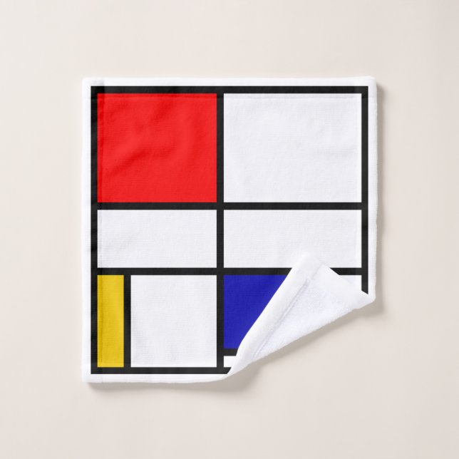Mondrian 3 (Gant de toilette)
