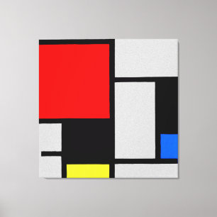 MONDRIAN - COMPOSITION AVEC GRAND AVION ROUGE 1921