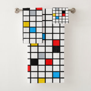 Mondrian géométrique Composition minimaliste moder