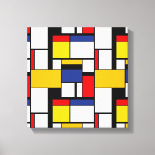 Mondrian géométrique Composition minimaliste moder