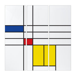 Mondrian II Minimum De Stijl Modern Art Design