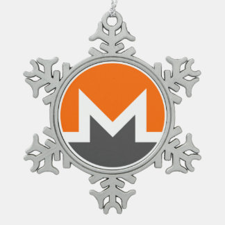 Monero Pewter Snowflake Arbre de Noël Ornement