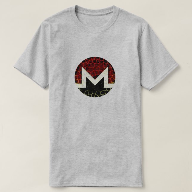 Monero (XMR) crypto - T-shirt modifié de logo (Design devant)